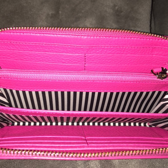 Pink Kate Spade Zip Wallet - Picture 3 of 6